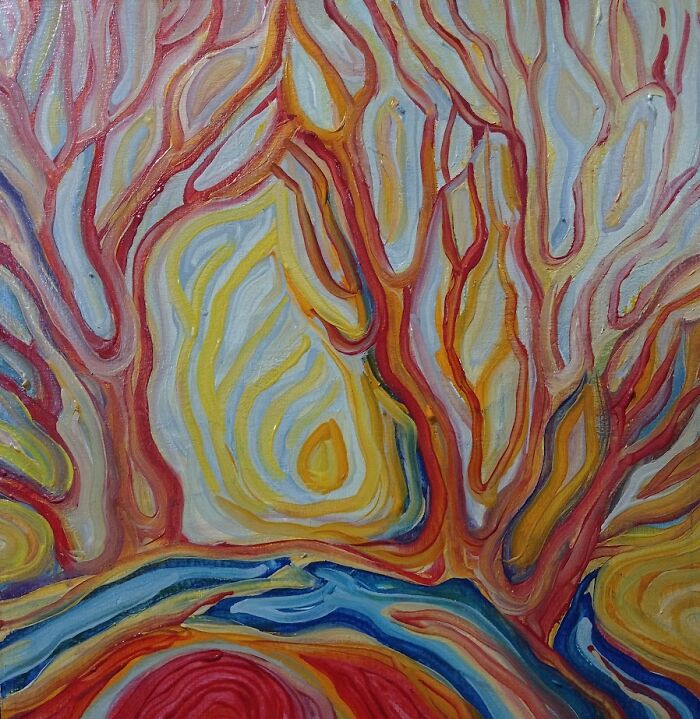 I Can&#8217;t Get Rid Of The Flames In My Landscape Paintings (12 Pics)