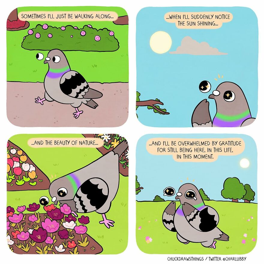 Artist Illustrates What It’s Like To Live With Anxiety And Depression Through The Eyes Of A Pigeon (30 New Pics) Artist Illustrates What It’s Like To Live With Anxiety And Depression Through The Eyes Of A Pigeon (30 New Pics)