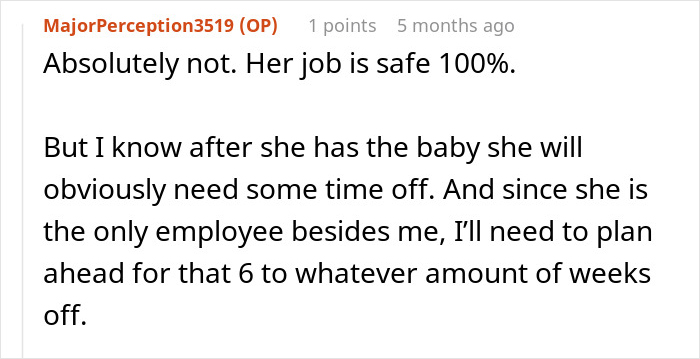 Boss Wonders If He Should Ask Employee If She&#8217;s Pregnant: &#8220;We Live In A Right To Fire State&#8221;