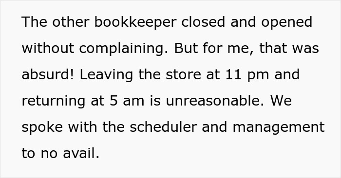 “Close At 11 PM, Open At 5 AM”: Management Refuses To Let Employee Switch Schedules, Regrets It “Close At 11 PM, Open At 5 AM”: Management Refuses To Let Employee Switch Schedules, Regrets It
