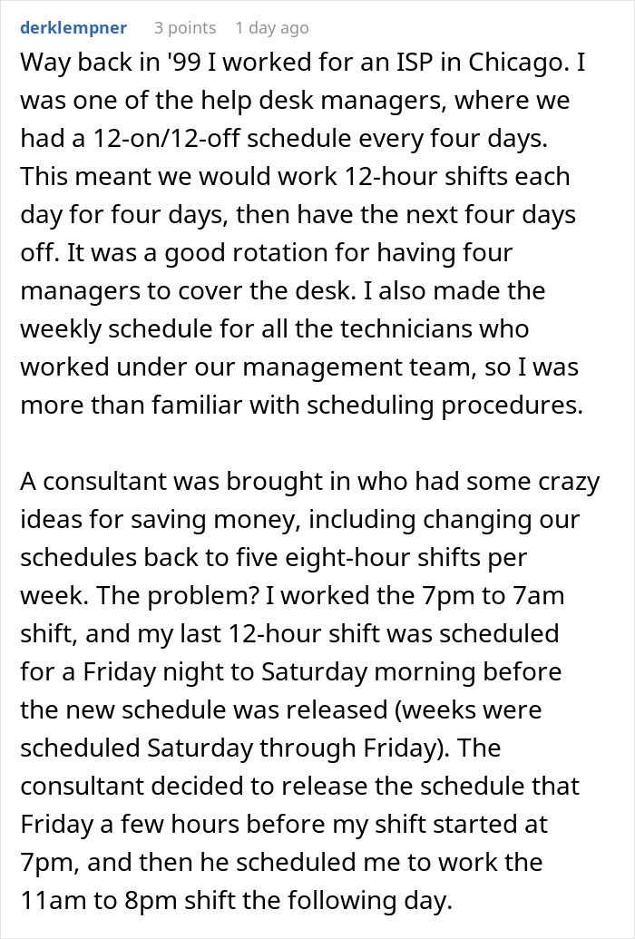 “Close At 11 PM, Open At 5 AM”: Management Refuses To Let Employee Switch Schedules, Regrets It “Close At 11 PM, Open At 5 AM”: Management Refuses To Let Employee Switch Schedules, Regrets It