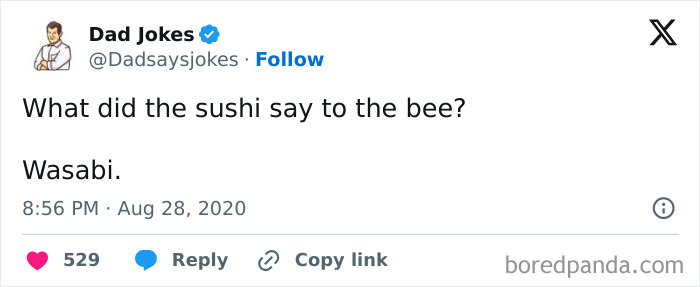 50 Of The Wittiest Dad Jokes That May Help You Finally One-Up Your Own Dad (New Pics) 50 Of The Wittiest Dad Jokes That May Help You Finally One-Up Your Own Dad (New Pics)