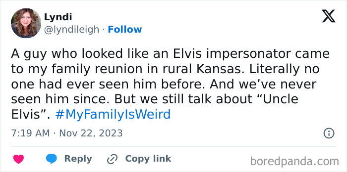 Jimmy Fallon Asks For Epic #MyFamilyIsWeird Stories, 30 Online Users Deliver Jimmy Fallon Asks For Epic #MyFamilyIsWeird Stories, 30 Online Users Deliver