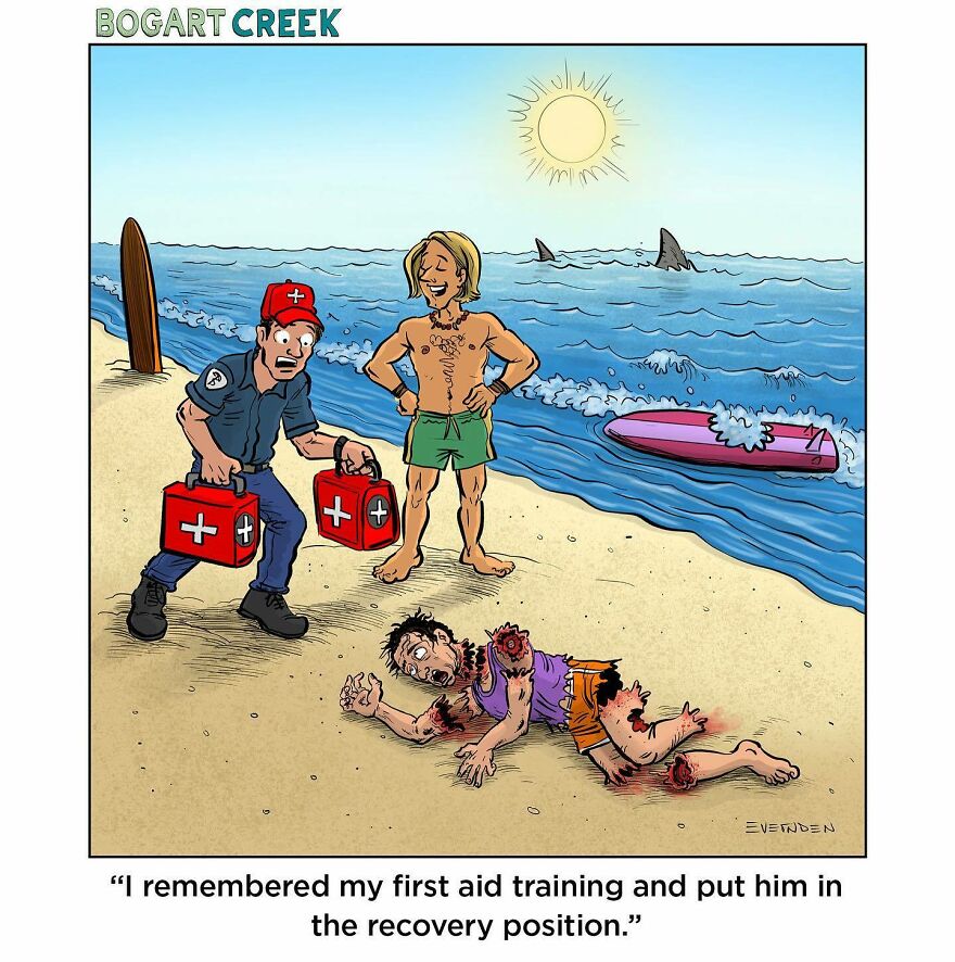 35 Hilarious One-Panel Comics By Derek Evernden With Darker Undertones (New Pics)