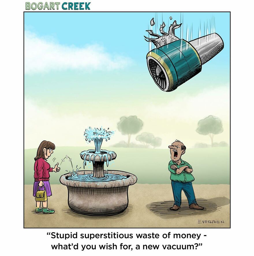 35 Hilarious One-Panel Comics By Derek Evernden With Darker Undertones (New Pics)