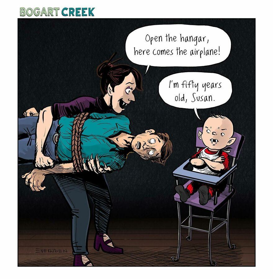 35 Hilarious One-Panel Comics By Derek Evernden With Darker Undertones (New Pics)