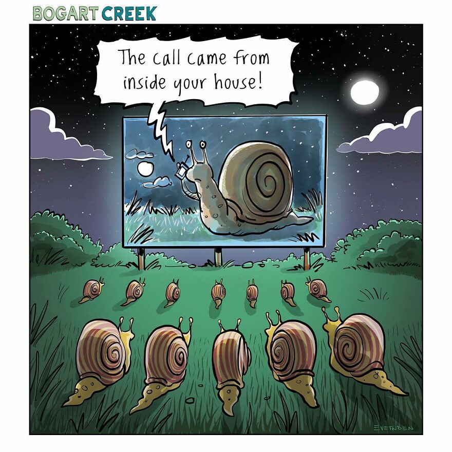 35 Hilarious One-Panel Comics By Derek Evernden With Darker Undertones (New Pics)