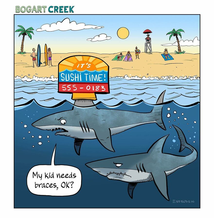 35 Hilarious One-Panel Comics By Derek Evernden With Darker Undertones (New Pics)