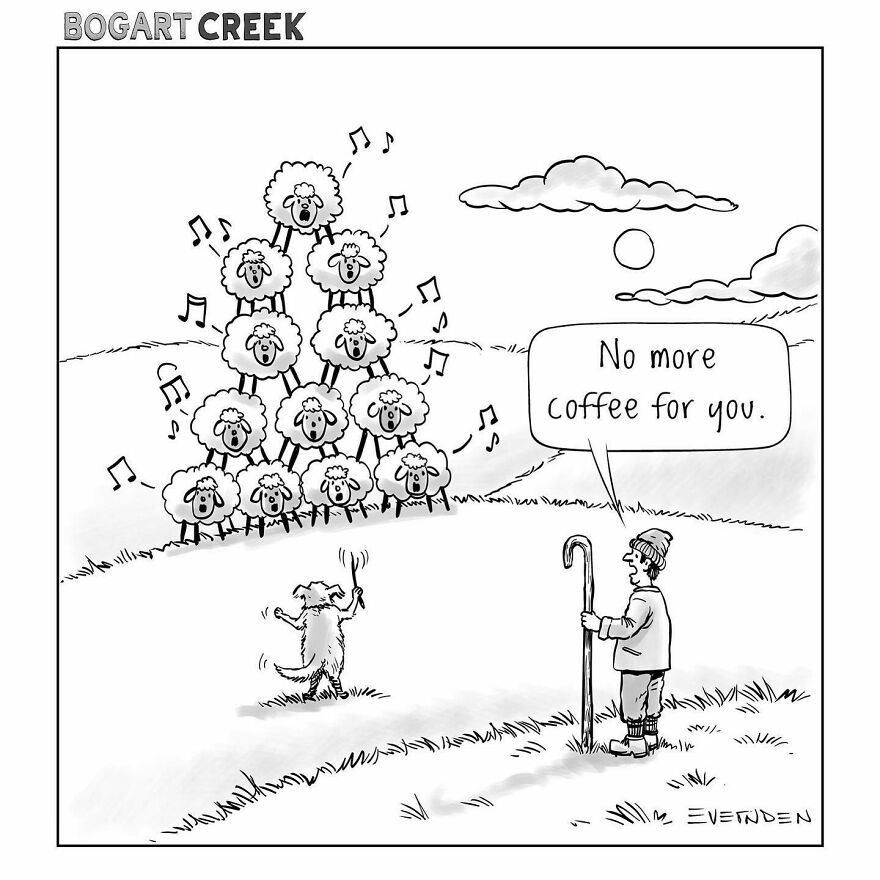 35 Hilarious One-Panel Comics By Derek Evernden With Darker Undertones (New Pics)