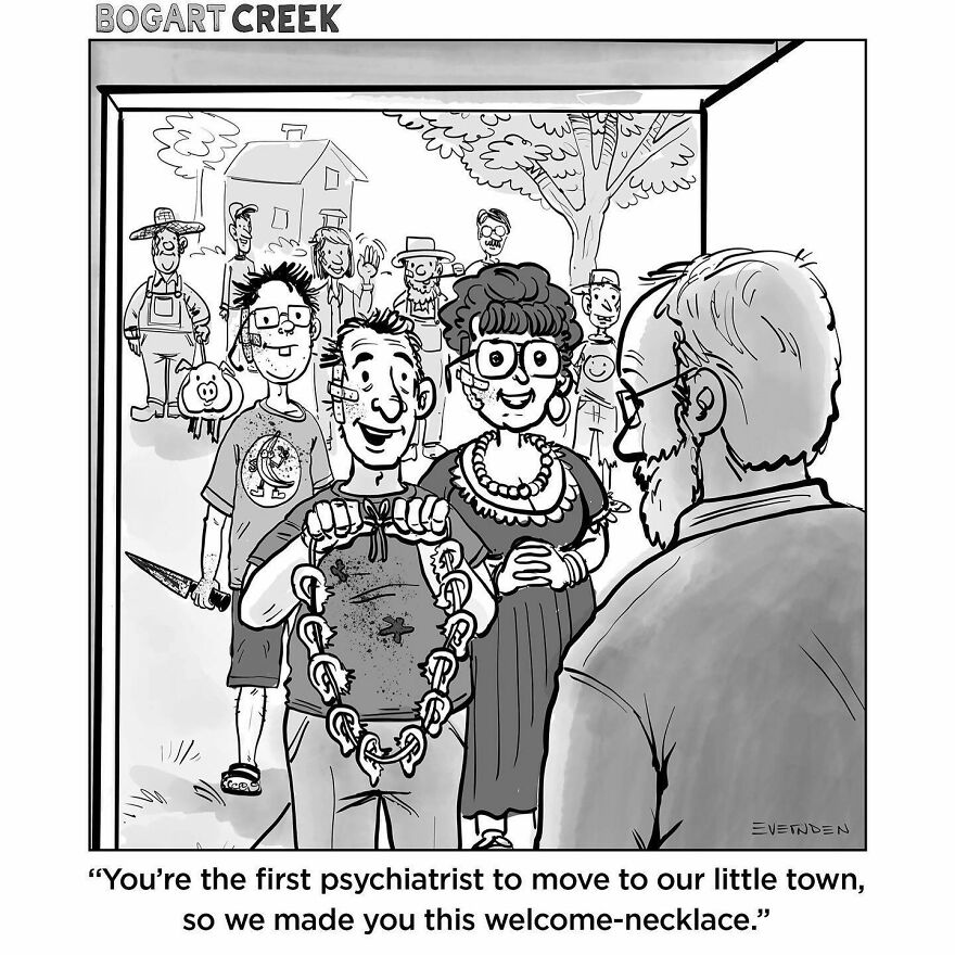 35 Hilarious One-Panel Comics By Derek Evernden With Darker Undertones (New Pics)