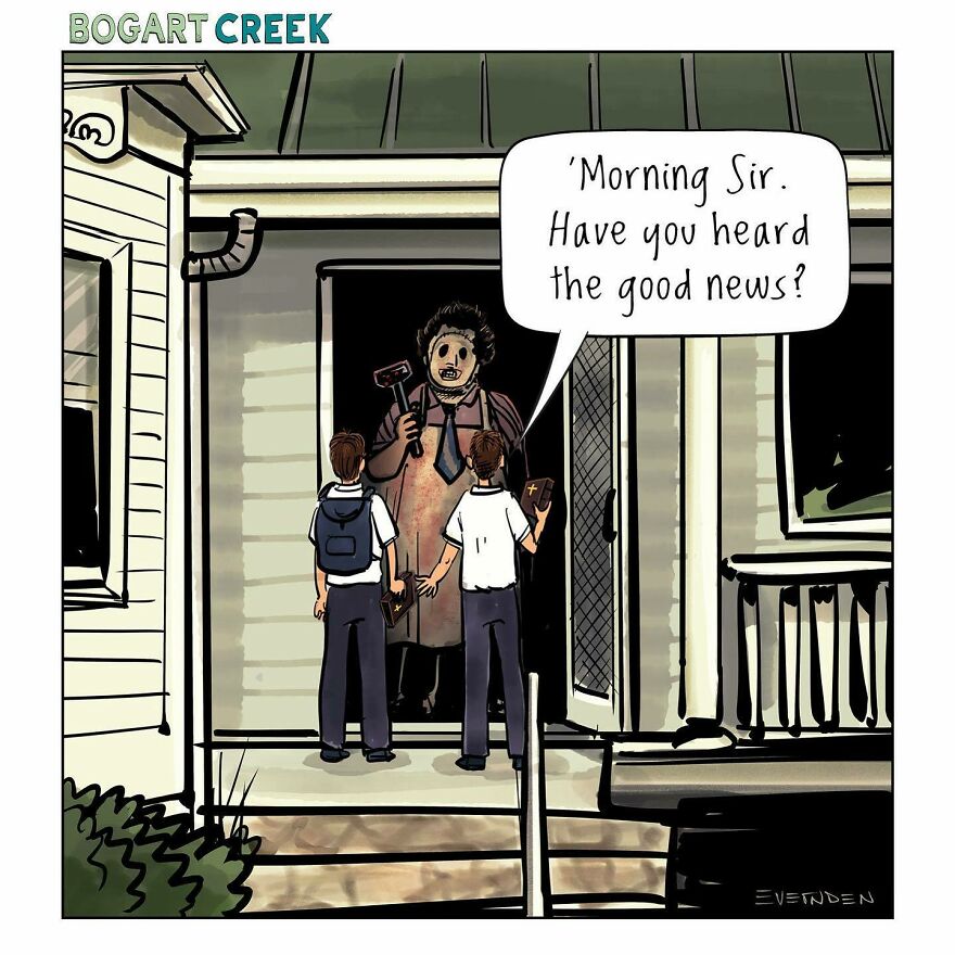 35 Hilarious One-Panel Comics By Derek Evernden With Darker Undertones (New Pics)