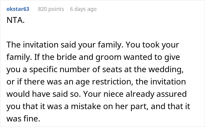 &ldquo;Am I A [Jerk] For Bringing 6 People With Me To My Niece&rsquo;s Wedding?&rdquo;