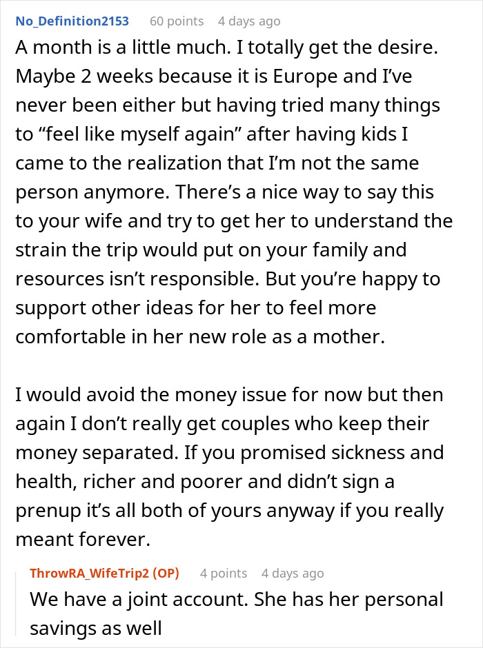 Husband Is Thinking Of Ending His Marriage After His Wife Asks For A Month Off From Being A Mom Husband Is Thinking Of Ending His Marriage After His Wife Asks For A Month Off From Being A Mom
