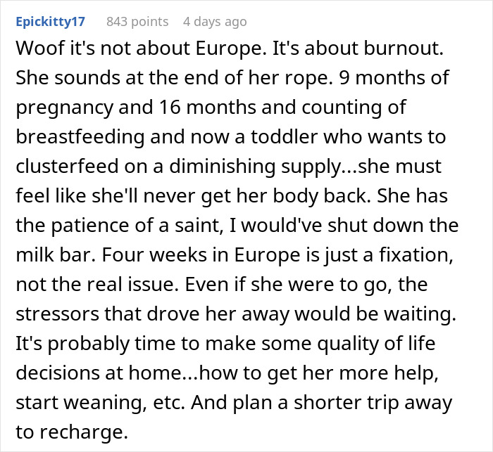 Husband Is Thinking Of Ending His Marriage After His Wife Asks For A Month Off From Being A Mom Husband Is Thinking Of Ending His Marriage After His Wife Asks For A Month Off From Being A Mom