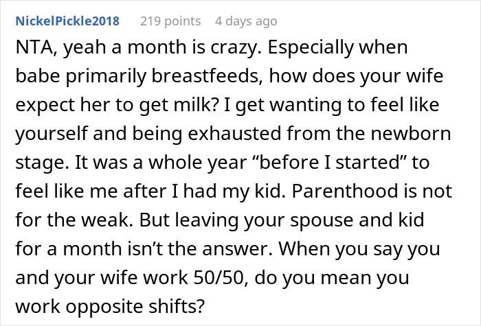 Husband Is Thinking Of Ending His Marriage After His Wife Asks For A Month Off From Being A Mom Husband Is Thinking Of Ending His Marriage After His Wife Asks For A Month Off From Being A Mom