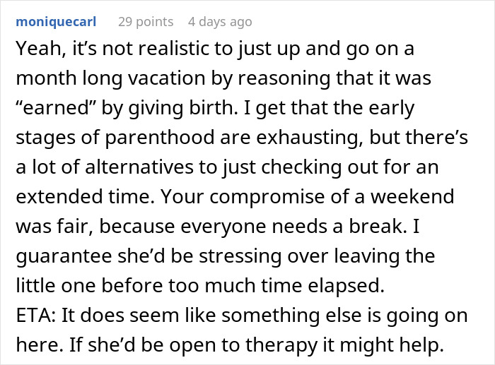 Husband Is Thinking Of Ending His Marriage After His Wife Asks For A Month Off From Being A Mom Husband Is Thinking Of Ending His Marriage After His Wife Asks For A Month Off From Being A Mom