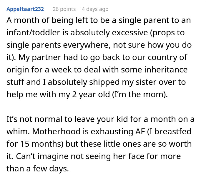 Husband Is Thinking Of Ending His Marriage After His Wife Asks For A Month Off From Being A Mom Husband Is Thinking Of Ending His Marriage After His Wife Asks For A Month Off From Being A Mom