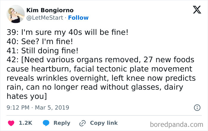 50 Hilariously Relatable Tweets From People Who Are Trying To Come To Terms With Hitting 40 50 Hilariously Relatable Tweets From People Who Are Trying To Come To Terms With Hitting 40