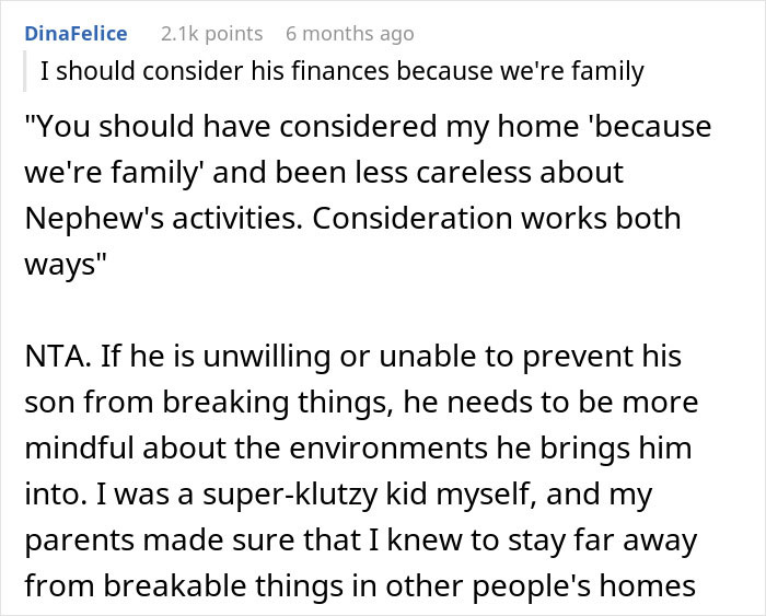 Dad Is Furious His Sister Is Asking Him For $4k In Damages After Nephew Wreaks Havoc Dad Is Furious His Sister Is Asking Him For $4k In Damages After Nephew Wreaks Havoc
