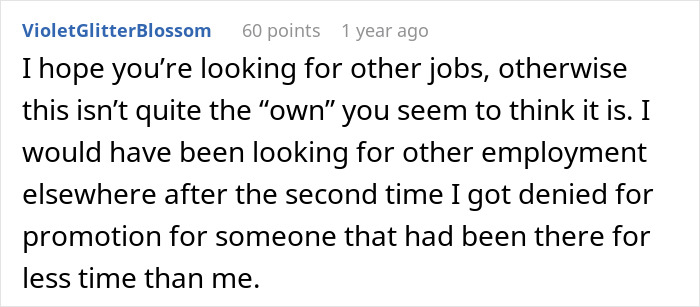 Boss Tells Employee They Won’t Be Promoted, Regrets It After They Stop Doing Extra Boss Tells Employee They Won’t Be Promoted, Regrets It After They Stop Doing Extra