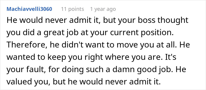 Boss Tells Employee They Won’t Be Promoted, Regrets It After They Stop Doing Extra Boss Tells Employee They Won’t Be Promoted, Regrets It After They Stop Doing Extra