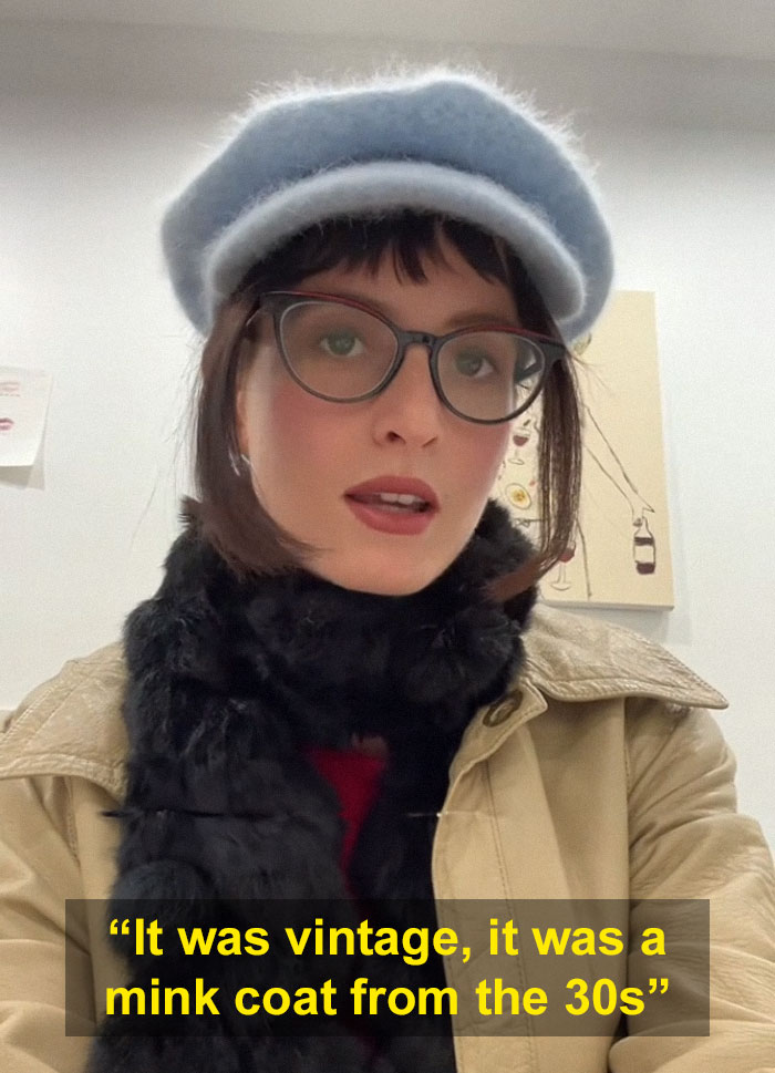 Vegan Gets Kicked Out Of A Bar For Wearing Fur, Starts Questioning Her Morals Vegan Gets Kicked Out Of A Bar For Wearing Fur, Starts Questioning Her Morals