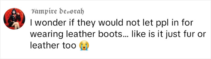 Vegan Gets Kicked Out Of A Bar For Wearing Fur, Starts Questioning Her Morals Vegan Gets Kicked Out Of A Bar For Wearing Fur, Starts Questioning Her Morals