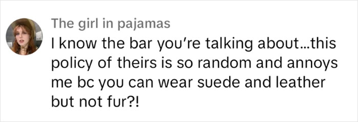Vegan Gets Kicked Out Of A Bar For Wearing Fur, Starts Questioning Her Morals Vegan Gets Kicked Out Of A Bar For Wearing Fur, Starts Questioning Her Morals