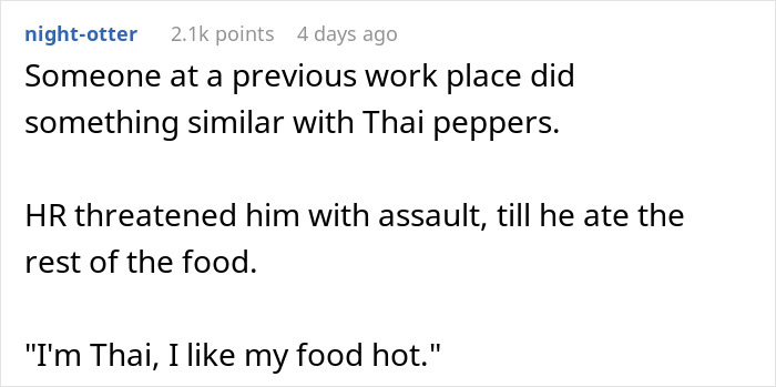 Person Exposes Office Food Thief With A Planted Lunch Burrito: “He Immediately Threw Up” Person Exposes Office Food Thief With A Planted Lunch Burrito: “He Immediately Threw Up”
