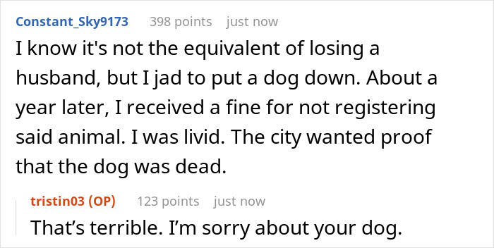Woman Shares A Mildly Infuriating Story About A Call From Funeral Home Where She Buried Her Husband