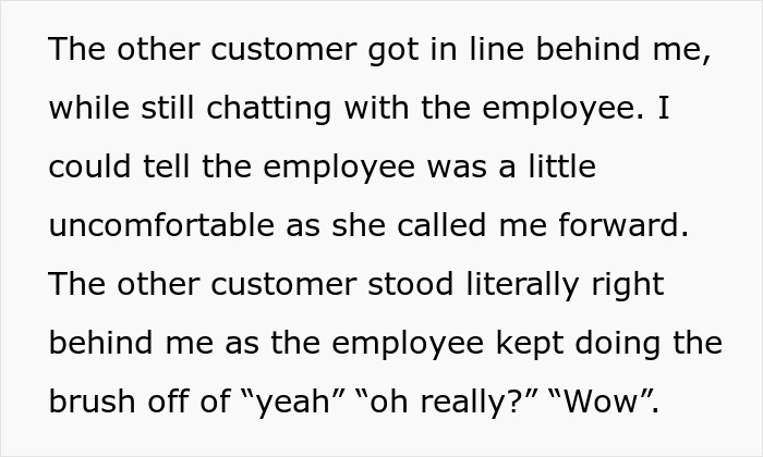 Shopper Shuts Up Trauma-Dumping Woman For Talking At Him While Checking Out Shopper Shuts Up Trauma-Dumping Woman For Talking At Him While Checking Out