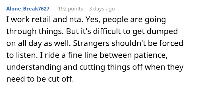 Shopper Shuts Up Trauma-Dumping Woman For Talking At Him While Checking Out Shopper Shuts Up Trauma-Dumping Woman For Talking At Him While Checking Out