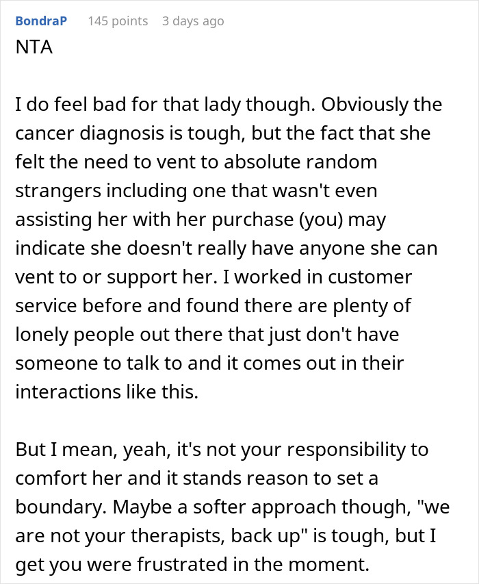 Shopper Shuts Up Trauma-Dumping Woman For Talking At Him While Checking Out Shopper Shuts Up Trauma-Dumping Woman For Talking At Him While Checking Out