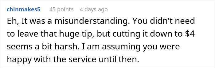 “Am I The Jerk For Changing Our Server’s Tip From $154 To $4?”