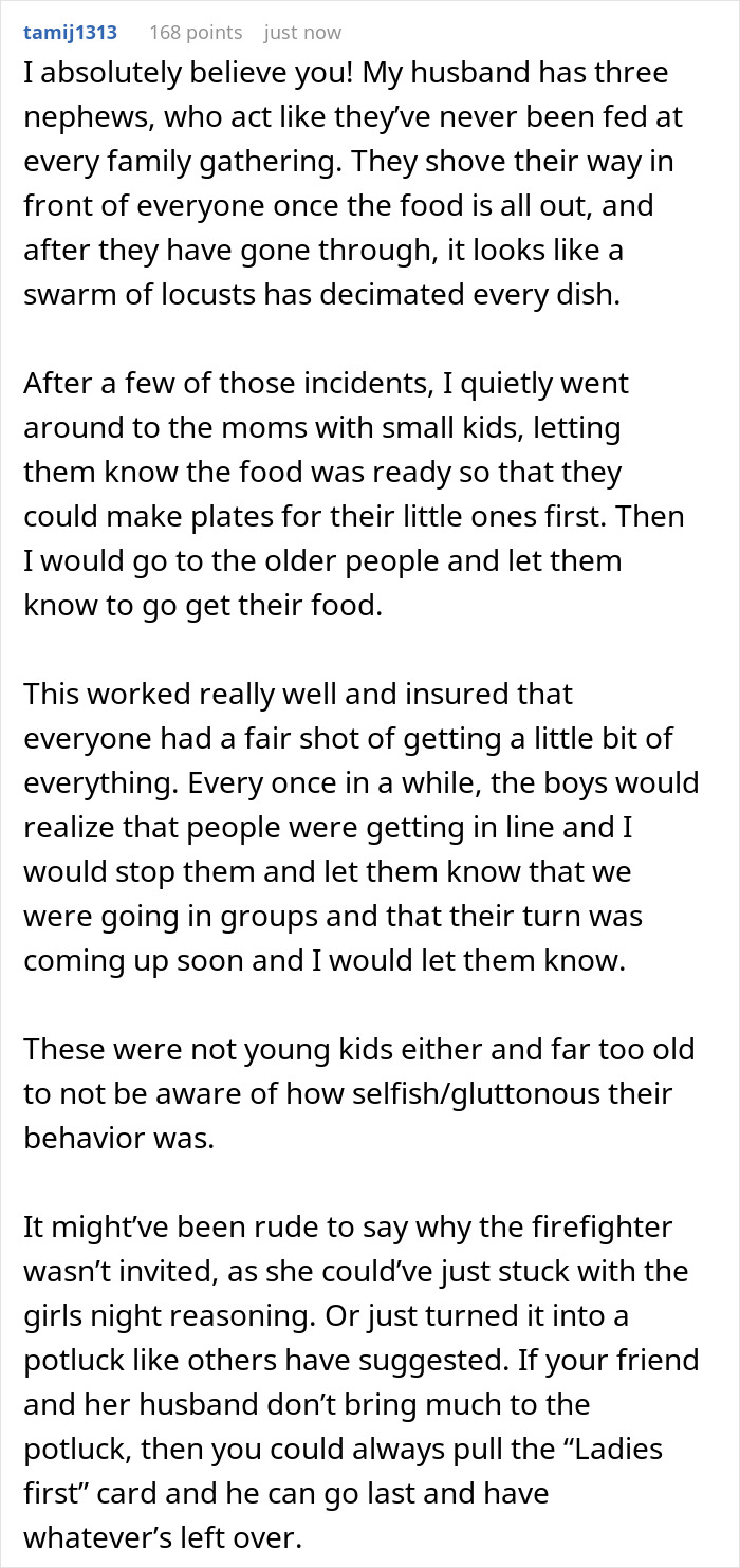 &ldquo;Am I The [Jerk] For Not Inviting My Friend&rsquo;s Husband To Dinner Because He Eats Too Much&rdquo;