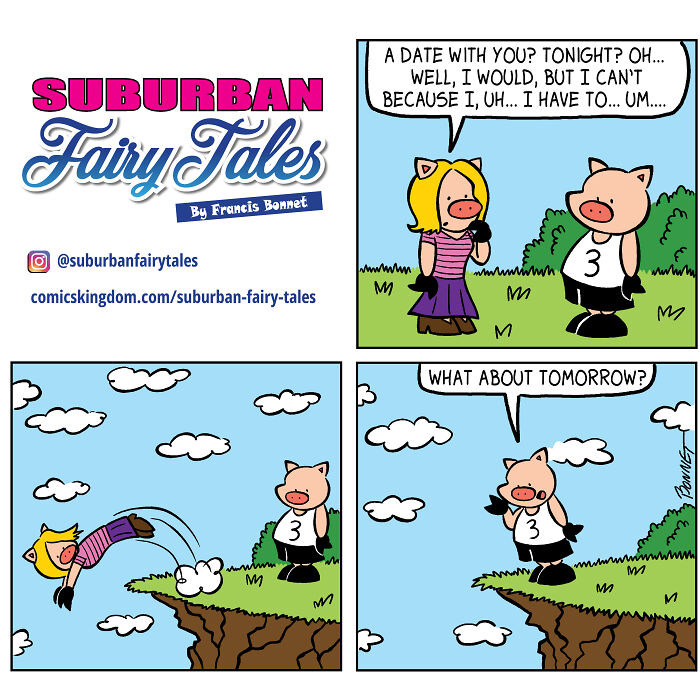 I Made 20 Comics Showcasing A Little Pig&#8217;s Dating Fails