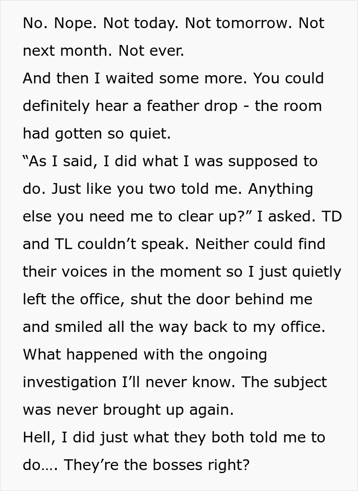 A Woman Does The Job The Boss’s Way, Keeps The Receipt For Their Mistake When It Backfires A Woman Does The Job The Boss’s Way, Keeps The Receipt For Their Mistake When It Backfires
