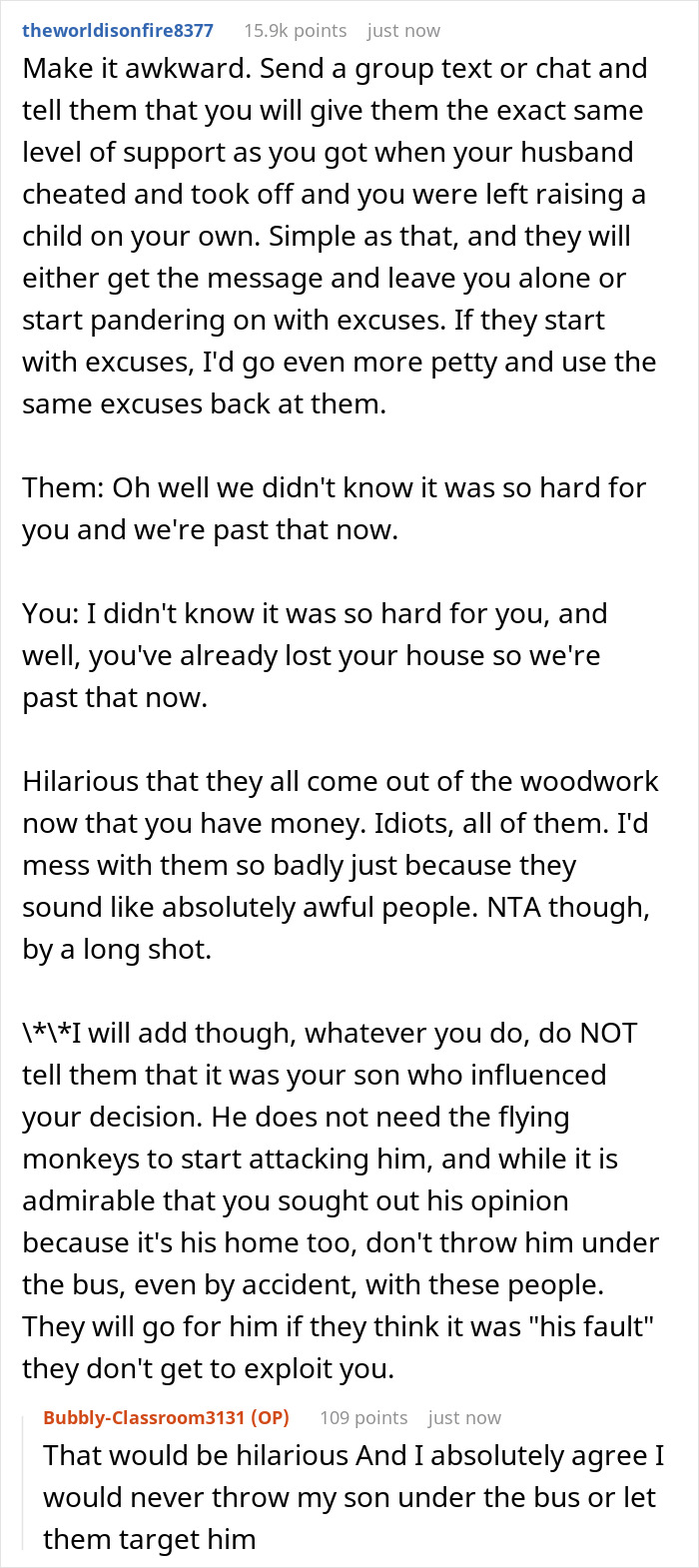 Single Mom And Teen Refuse To Let Family Move In After Being Left To Fend For Themselves For Years Single Mom And Teen Refuse To Let Family Move In After Being Left To Fend For Themselves For Years