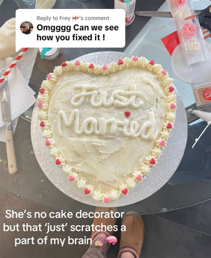 “Cue The Crying”: Bride Tears Up After Receiving Ruined Wedding Cake, Fixes It Herself “Cue The Crying”: Bride Tears Up After Receiving Ruined Wedding Cake, Fixes It Herself