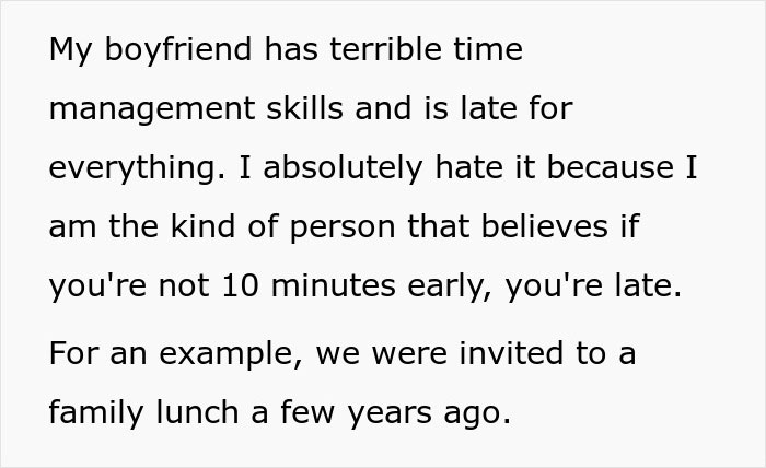 Woman Lies To BF About Event Start Date Because She’s Tired Of His Selfish Behavior Woman Lies To BF About Event Start Date Because She’s Tired Of His Selfish Behavior