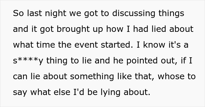 Woman Lies To BF About Event Start Date Because She’s Tired Of His Selfish Behavior Woman Lies To BF About Event Start Date Because She’s Tired Of His Selfish Behavior