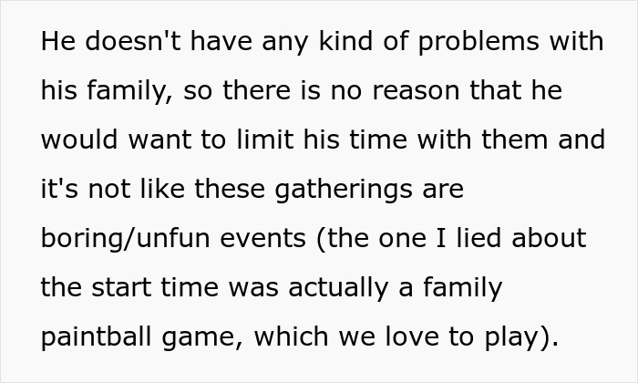 Woman Lies To BF About Event Start Date Because She’s Tired Of His Selfish Behavior Woman Lies To BF About Event Start Date Because She’s Tired Of His Selfish Behavior
