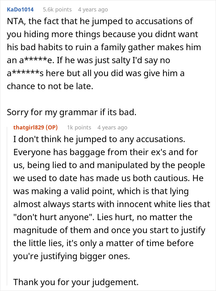 Woman Lies To BF About Event Start Date Because She’s Tired Of His Selfish Behavior Woman Lies To BF About Event Start Date Because She’s Tired Of His Selfish Behavior