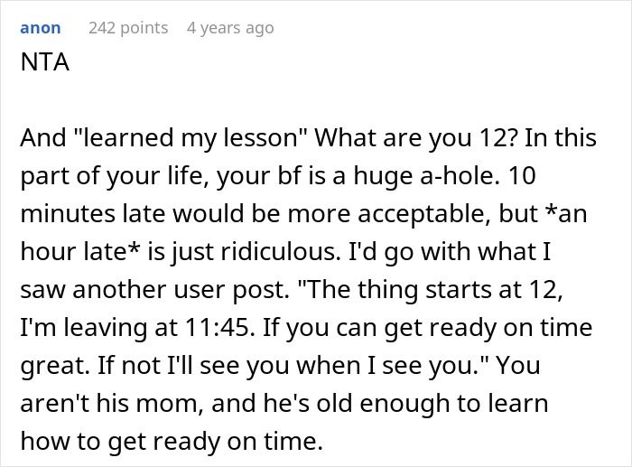 Woman Lies To BF About Event Start Date Because She’s Tired Of His Selfish Behavior Woman Lies To BF About Event Start Date Because She’s Tired Of His Selfish Behavior