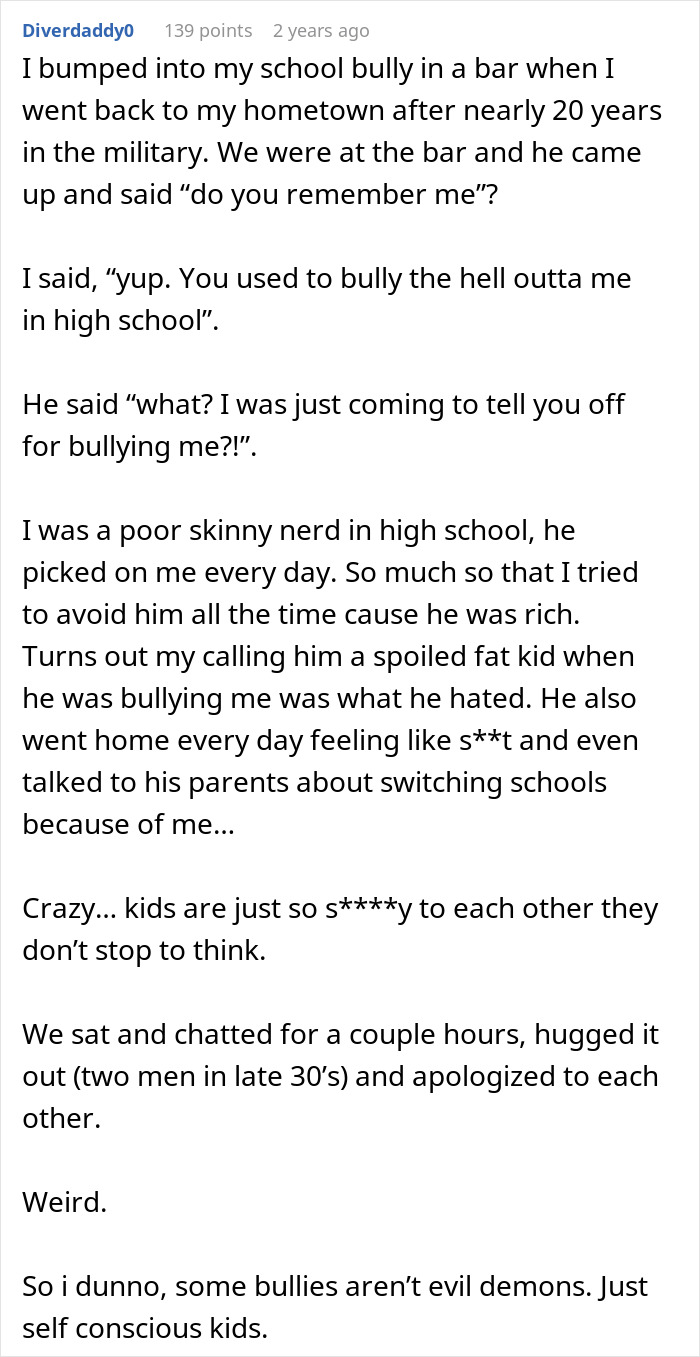 Person Has No Mercy On School Bully 15 Years Later When He Comes For A Job Interview Person Has No Mercy On School Bully 15 Years Later When He Comes For A Job Interview