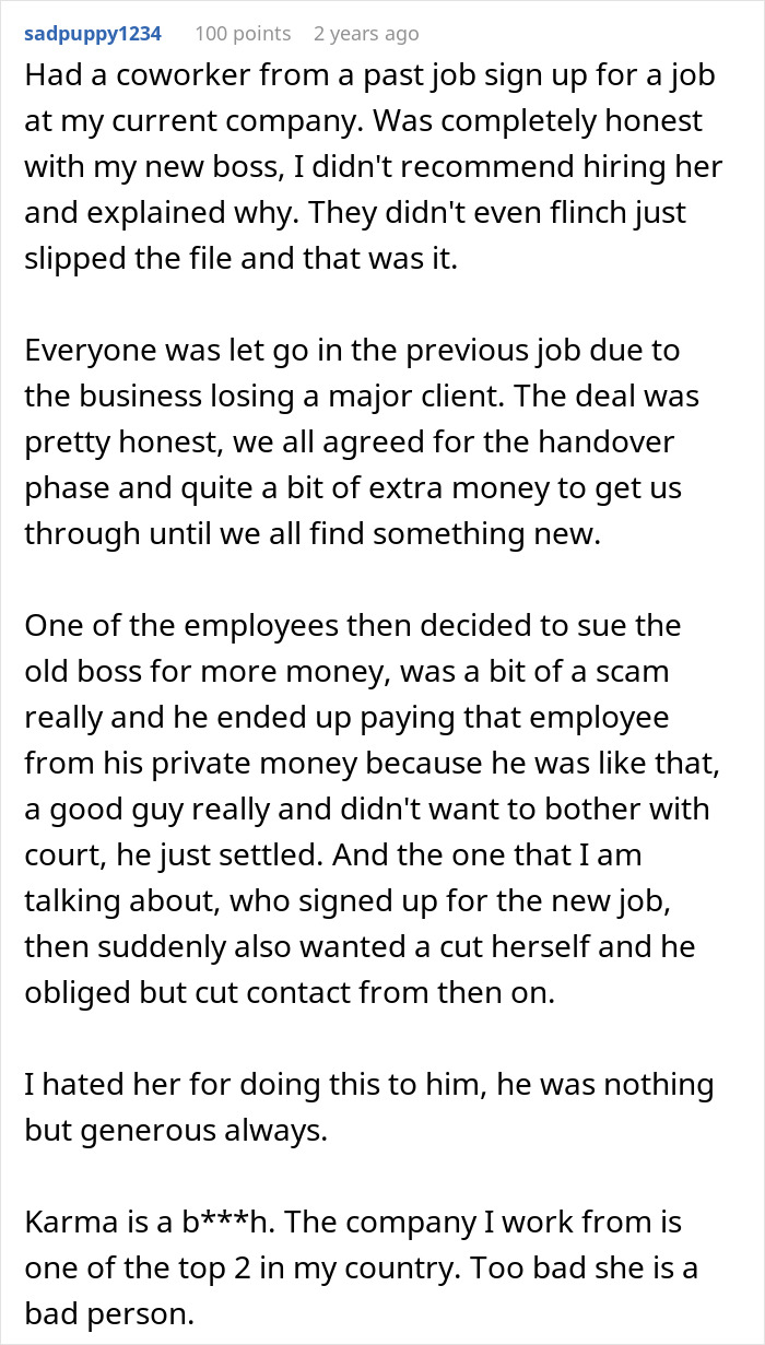 Person Has No Mercy On School Bully 15 Years Later When He Comes For A Job Interview Person Has No Mercy On School Bully 15 Years Later When He Comes For A Job Interview
