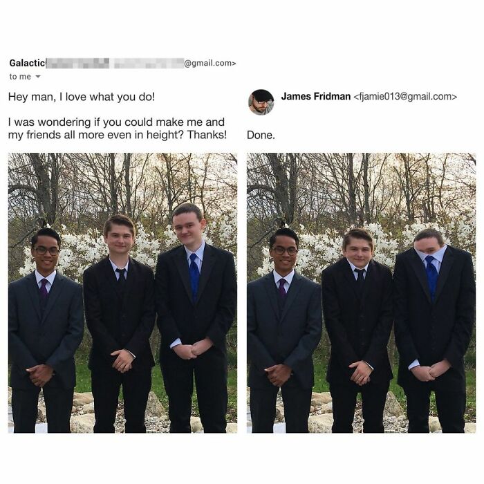 James Fridman’s Photoshop Gems That Take Requests To A Whole New Level (Best Of All Time)