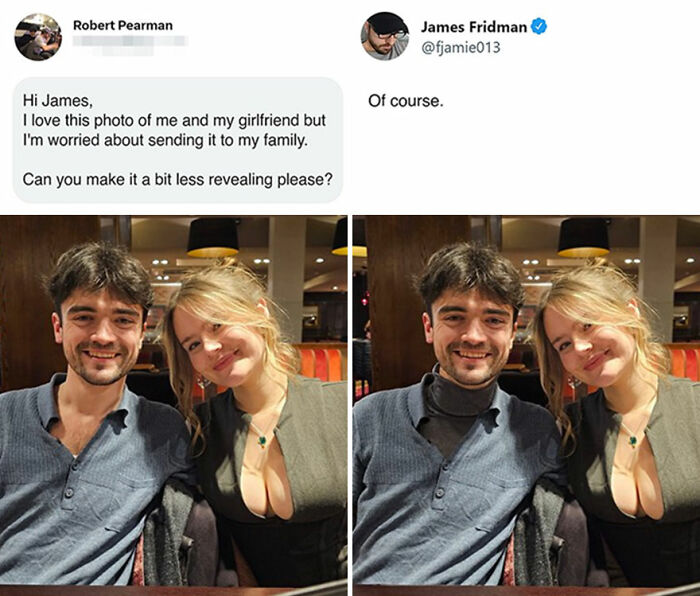 James Fridman’s Photoshop Gems That Take Requests To A Whole New Level (Best Of All Time)
