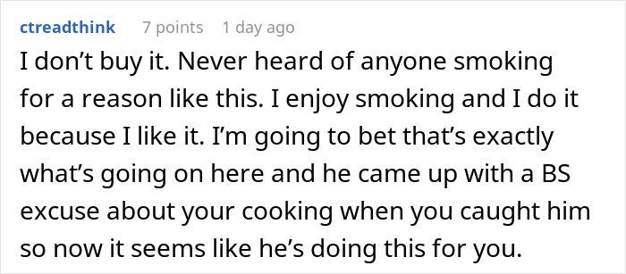 Wife Thinks Her Husband Loves Her Cooking, Is Confused When She Finds Out Why Wife Thinks Her Husband Loves Her Cooking, Is Confused When She Finds Out Why