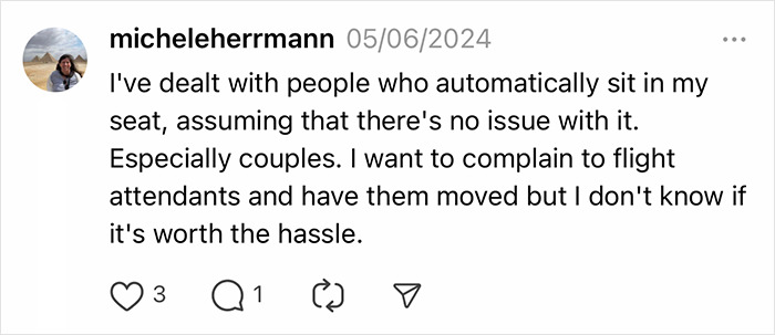 Guy Throws A Tantrum When Woman Refuses To Let Him Sit In Her Aisle Seat Guy Throws A Tantrum When Woman Refuses To Let Him Sit In Her Aisle Seat